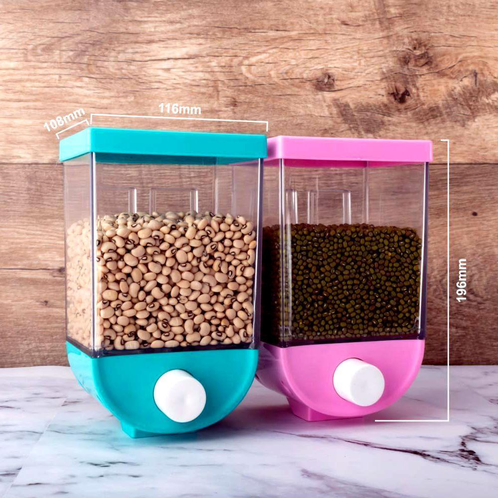 2259 Wall Mounted Cornflakes/Cereal/Pulses/Beans - 1100 ml (assorted color) (1Pc) - SkyShopy 2259 Wall Mounted Cornflakes/Cereal/Pulses/Beans - 1100 ml (assorted color) (1Pc) - SkyShopy